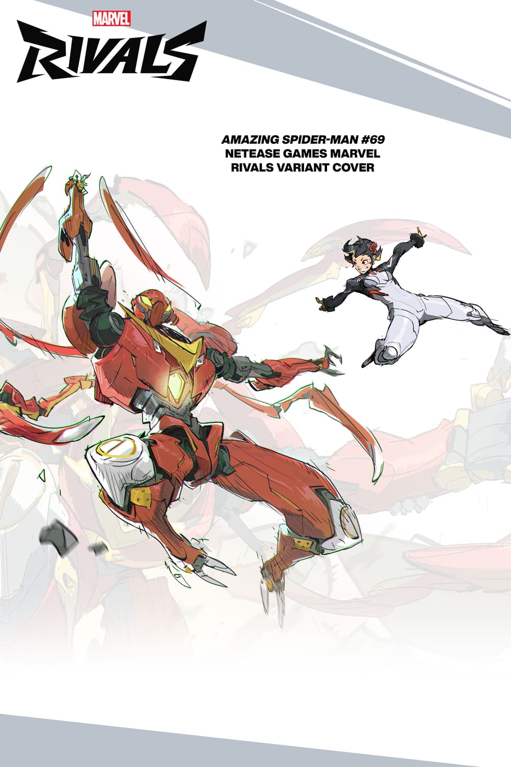 one of the covers they got wrong in my pull bin lol alternate Marvel Rivals cover image of Amazing Spider-Man #69 featuring Peni Parker and her mech