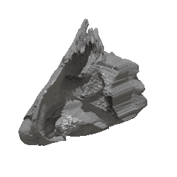 gif of a cool rock rotating in place